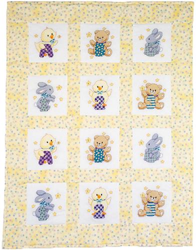Abc 123 Quilt Blocks (stamped cross stitch)