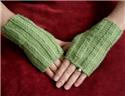 Pattern, Knitted Ridges Fingerless Gloves by Mary Gaines Designs