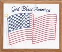 Stamped Stitchable, God Bless America by Jack Dempsey