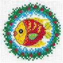 Pattern, Festive Fins by Imaginating