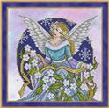 Pattern, Christmas Rose Angel by Joan Elliott Design