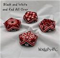 Pattern, Black and White and Red All Over by Works by ABC