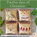 Pattern, Twelve Days Of Christmas 1-4 by MTV Designs