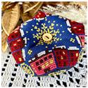 Pattern, Christmas Village Biscornu by Yasmin's Made with Love