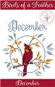 Pattern, Birds of a Feather - December by Anabella's Inc