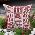 Pattern, Christmas Pillow by Flossabilities