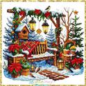 Pattern, Winter in the garden by Les Petites Croix De Lucie