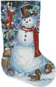 Pattern, Woodland Snowman Stocking - Right by Artecy Cross Stitch