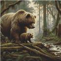 Pattern, Grizzly Bears by White Willow Stitching