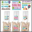 Pattern, Pickleball Sayings III - Problem ~ Chocolate ~ Season by Cross Stitch Wonders