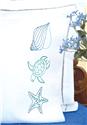 Stamped Stitchable, Beach (Perle Edge Pillowcase) by Jack Dempsey