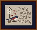 Pattern, O Sing Unto the Lord - Psalm 96:1 by Happiness is Heartmade