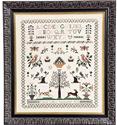 Pattern, Fanny Collins 1853 Sampler & Pinwheel by Fox and Rabbit Designs
