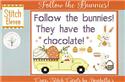 Pattern, Follow The Bunnies - Cross Stitch Cards 11 by Anabella's Inc