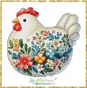 Pattern, Chicken easter 2025 by Les Petites Croix De Lucie