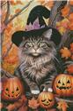 Pattern, Halloween Siberian Cat (Large) by Artecy Cross Stitch