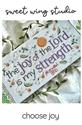 Pattern, Choose Joy by Sweet Wing Studio