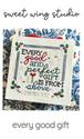 Pattern, Every Good Gift by Sweet Wing Studio