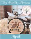 Pattern, Tiny Monthly Markers April by Anabella's Inc