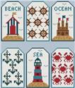 Pattern, Sea Tags by Cute Embroidery by Kate