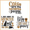 Pattern, Cat Sayings I by Cross Stitch Wonders