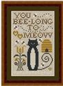 Pattern, Cat Tales Collection: You Bee-long To Meow by Happiness is Heartmade