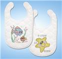 Stamped Kit, A Star is Born Baby Bibs by Design Works