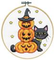 Kit, Cat with Pumpkin by Design Works