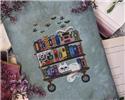 Pattern, The Midnight Book Cart by Haunted Frames