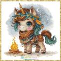 Pattern, Nomadic spirit unicorn by Les Petites Croix De Lucie