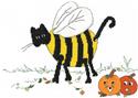 Pattern, Bee-ware of the Cat by Imaginating