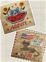 Pattern, Cats of the Month - July & August by Romy's Creations