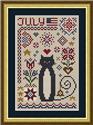 Pattern, Cat Tales Collection: July Cat by Happiness is Heartmade