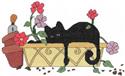 Pattern, Catnap in the Garden by Imaginating