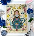 Pattern, Tea Goddess by Tiny Modernist