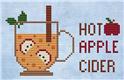 Pattern, Hot apple cider by Cute Embroidery by Kate