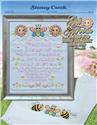 Cross Stitch Patterns, Gift from Heaven Baby Sampler and Bib by Stoney Creek