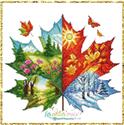 Pattern, Season's leave by Les Petites Croix De Lucie