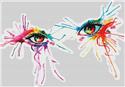 Pattern, Rainbow Eyes, by Katy Lipscomb by Paine Free Crafts