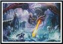 Pattern, Dragon Attack (Large) by Artecy Cross Stitch