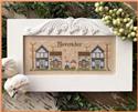 Cross Stitch Patterns, November Mini Village by Country Cottage Needleworks