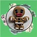 Supply, Gingerbread Man Needle Minder by Barefoot Needleart