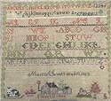 Pattern, Mary A Jewett 1853 Sampler by From the Heart