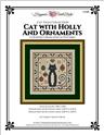 Pattern, Cat Tales Collection: Cat with Holly and Ornaments - Christmas by Happiness is Heartmade