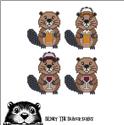 Pattern, Blinky the Beaver BUDDIES - Beer and Wine by Cross Stitch Wonders