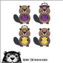 Pattern, Blinky the Beaver BUDDIES - Bowling and Tennis by Cross Stitch Wonders