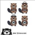 Pattern, Blinky the Beaver BUDDIES - Football and Soccer by Cross Stitch Wonders