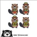 Pattern, Blinky the Beaver BUDDIES - Gardening by Cross Stitch Wonders