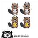Pattern, Blinky the Beaver BUDDIES - Golf and Pickleball by Cross Stitch Wonders