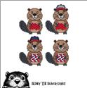 Pattern, Blinky the Beaver BUDDIES - Knitting and Quilting by Cross Stitch Wonders